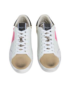 Sneakers Pepe Jeans Lane Elle Snake Weiss