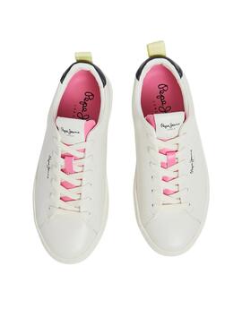 Sneakers Pepe Jeans Camden Street Weiss und Blau