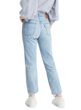 Hose Jeans Levi's 501 Crop Ojai Blau Damen