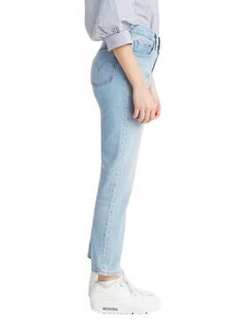 Hose Jeans Levi's 501 Crop Ojai Blau Damen