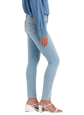 Hose Jeans Levi's 711 Double Button Azul