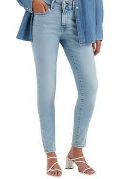 Hose Jeans Levi's 711 Double Button Azul