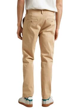 Hose Pepe Jeans Slim Chino Beige Herren