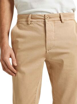 Hose Pepe Jeans Slim Chino Beige Herren