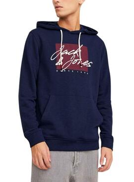 Sweatshirt Jack & Jones Zuri Sweat Marineblau Herren