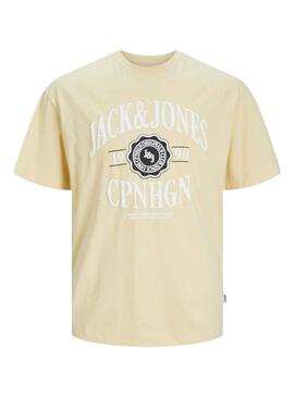T-Shirt Jack & Jones Lucca Gelb für Herren