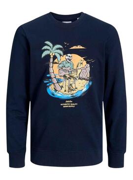 Sweatshirt Jack & Jones Zion Marineblau für Herren