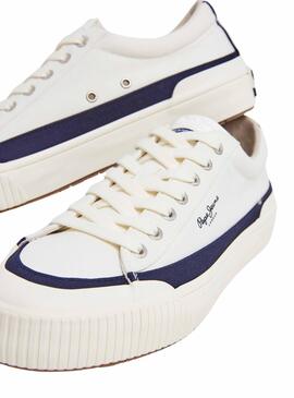 Sneakers Pepe Jeans Ben Band Weiss für Herren