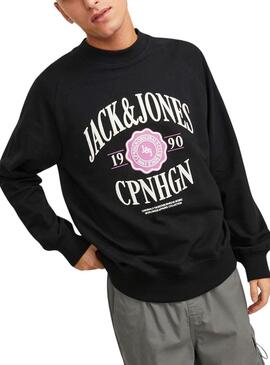 Sweatshirt Jack & Jones Lucca Crew Schwarz Herren