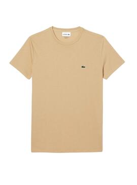 T-Shirt Lacoste Pima Beige für Herren