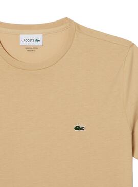 T-Shirt Lacoste Pima Beige für Herren