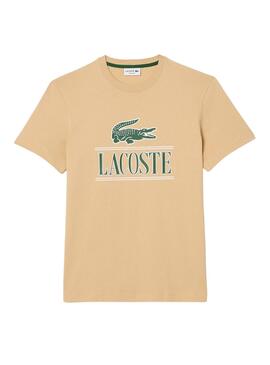 T-Shirt Lacoste Timeless Beige Herren und Damen