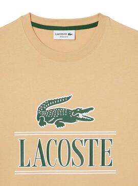 T-Shirt Lacoste Timeless Beige Herren und Damen