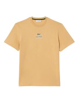 T-Shirt Lacoste Regular Beige für Herren und Damen
