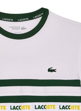 T-Shirt Lacoste Tennis Ultra-Dry Colorblock Grün.