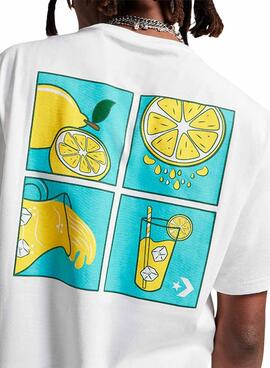 T-Shirt Converse Lemonade Weiß für Herren