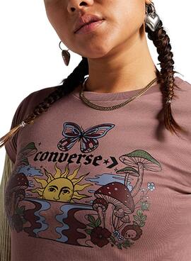 T-Shirt Converse Blooming Skate für Damen