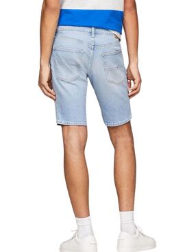 Bermuda Tommy Jeans Scanton in Hellblau für Herren.