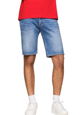 Bermuda Tommy Jeans Scanton Blaue Denim für Herren