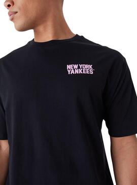 T-Shirt New Era New York Yankees MLB Schwarz Herren