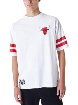 T-Shirt New Era Chicago Bulls NBA Weiß Herren