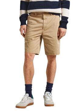 Bermudas Pepe Jeans Chino Beige für Herren