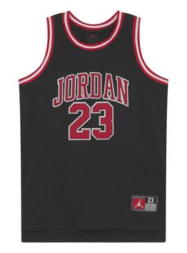 T-Shirt Jordan 23 Mesh Schwarz für Kinder.