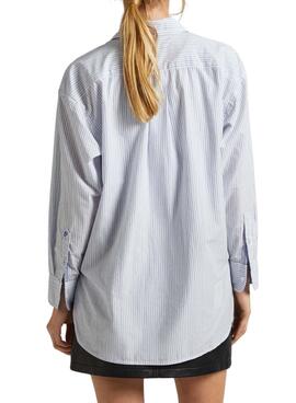 Bluse Pepe Jeans Pixie Blau für Damen