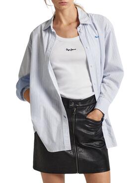 Bluse Pepe Jeans Pixie Blau für Damen