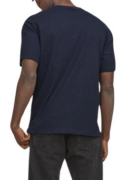 T-Shirt Jack and Jones Vesterbro Marine Herren