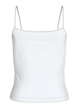 T-Shirt Calvin Klein Monologo Strappy Weiß Damen