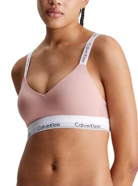 Bralette Calvin Klein Light Rosa für Damen.