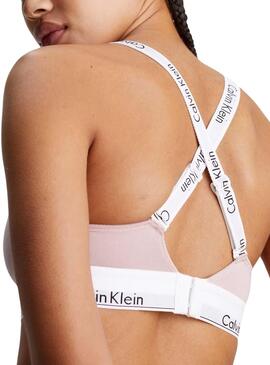 Bralette Calvin Klein Light Rosa für Damen.