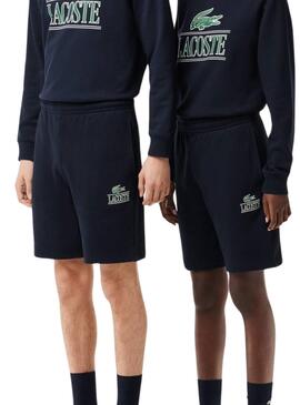 Bermuda Lacoste-Abzeichen Marineblau für Herren und Damen