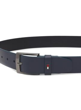 Tommy Hilfiger Adan Leder Gürtel Blau Herren