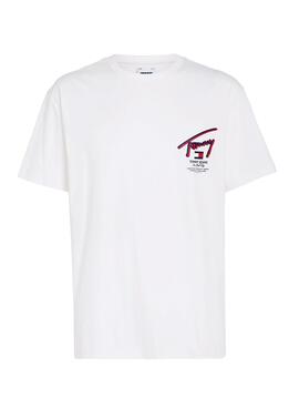 T-Shirt Tommy Jeans Reg 3D Street Weiß Herren