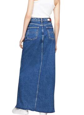 Rock Tommy Jeans Claire High Maxi Denim Damen