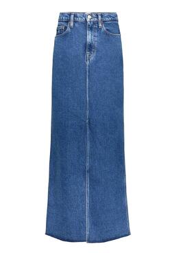 Rock Tommy Jeans Claire High Maxi Denim Damen