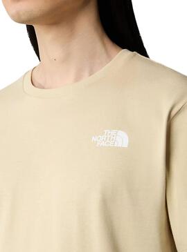 T-Shirt The North Face Redbox Beige für Herren.