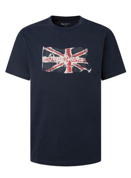 T-shirt Pepe Jeans Clag Marine für Herren