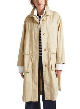 Trenchcoat Pepe Jeans Tai Beige für Damen