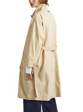 Trenchcoat Pepe Jeans Tai Beige für Damen