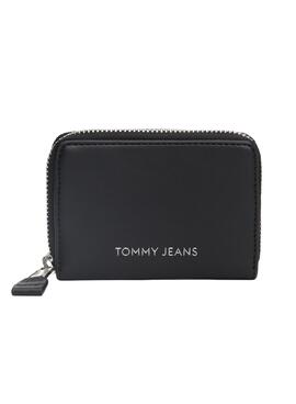 Brieftasche Tommy Jeans Essential Small Schwarz Damen