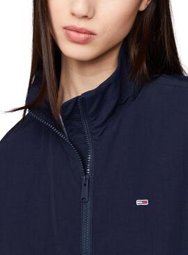 Jacke Tommy Jeans Essential Marineblau für Damen