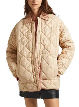 Pepe Jeans Shine Beige Damenjacke.