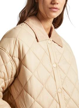 Pepe Jeans Shine Beige Damenjacke.