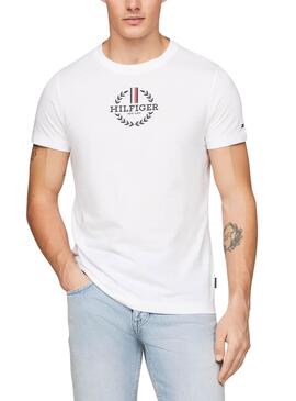 T-Shirt Tommy Hilfiger Global Weiß für Herren.