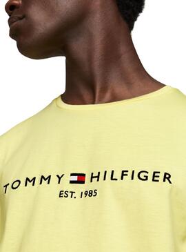 T-Shirt Tommy Hilfiger Logo Gelb für Herren