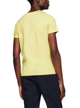 T-Shirt Tommy Hilfiger Stretch Gelb Herren
