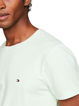 T-Shirt Tommy Hilfiger Stretch Grün für Herren